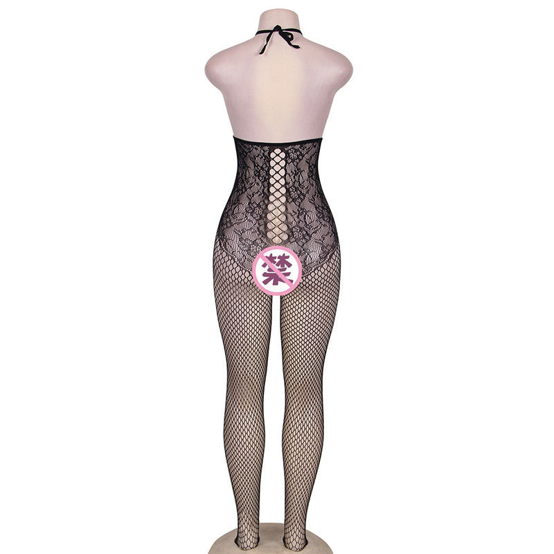 Black Mesh Bodysuit Fishnet Sheer mature wife lingerie Bodystockings