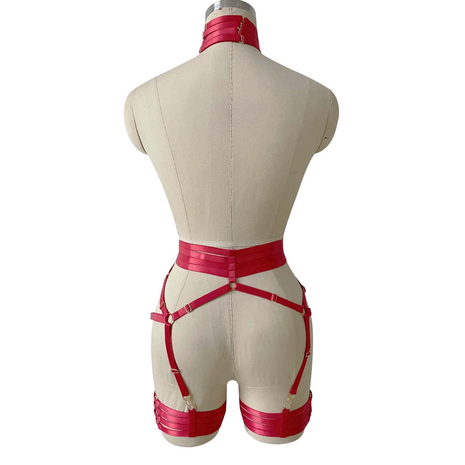 Chubby White Bodysuit Wife HubLai Harness Lingerie Submissive Teddy