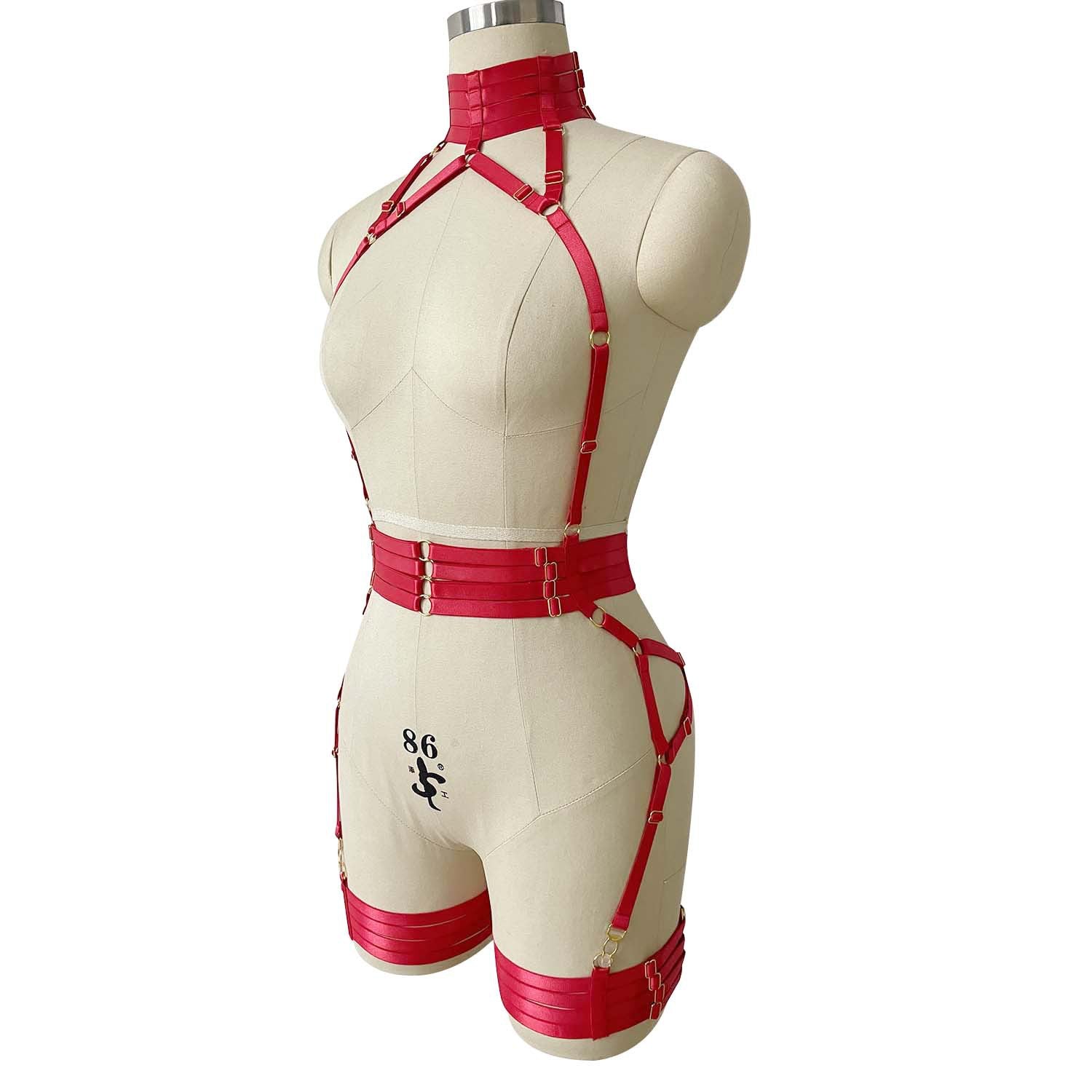 Chubby White Bodysuit Wife HubLai Harness Lingerie Submissive Teddy