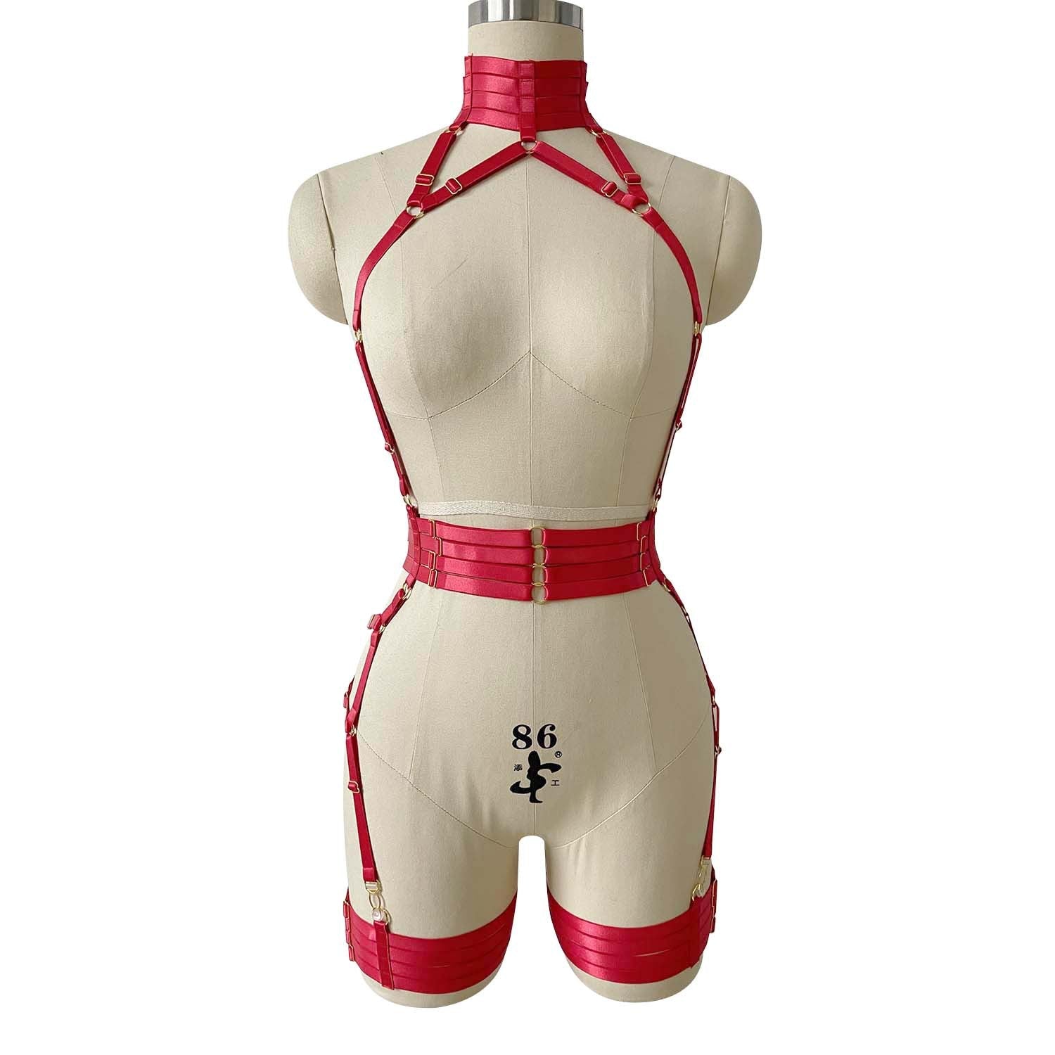 Chubby White Bodysuit Wife HubLai Harness Lingerie Submissive Teddy