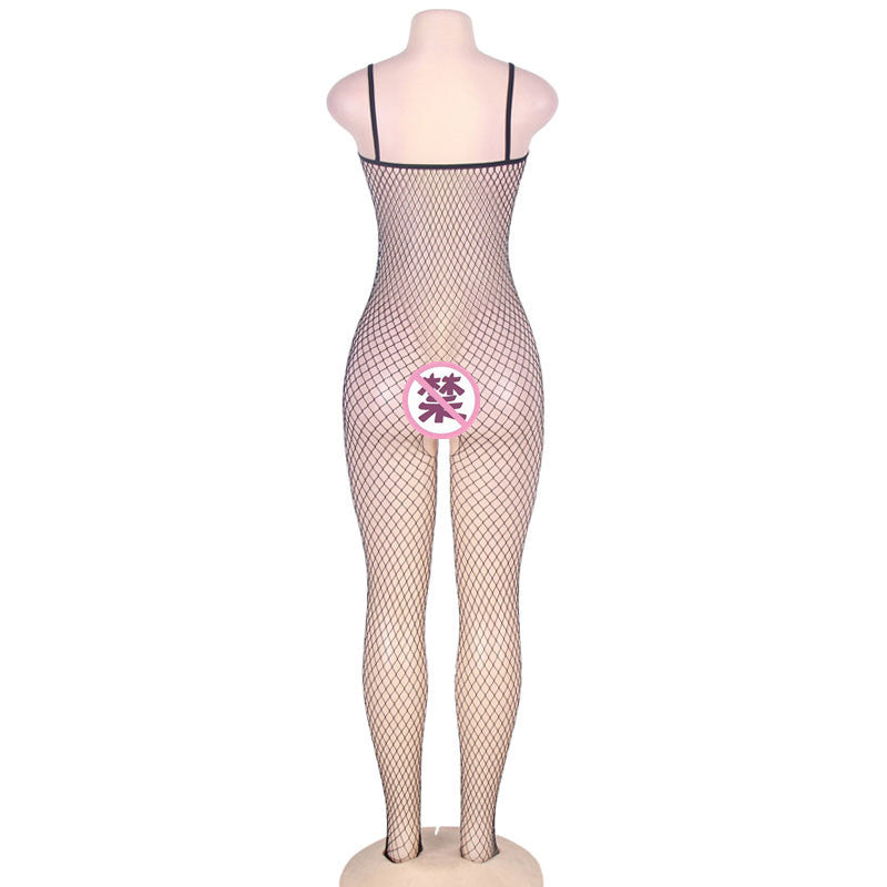 Fishnet White Mesh Bodysuit lingerie for older women Bodystockings