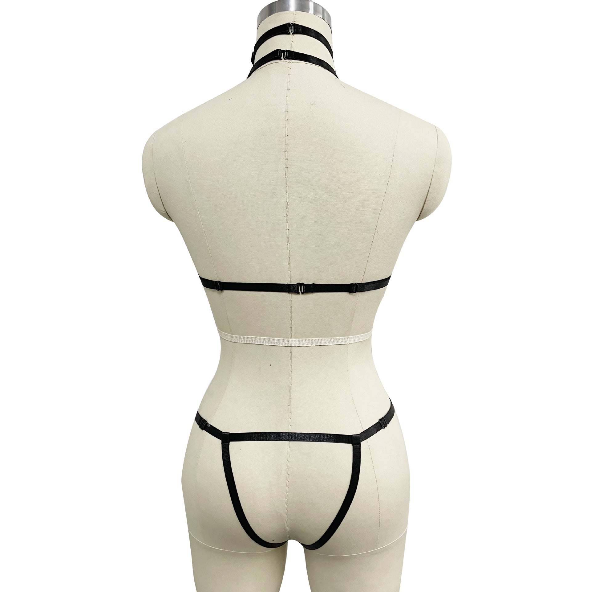 Hot Womens Black Bodysuit Sexy HubLai Lingerie Harness Chubby Teddy