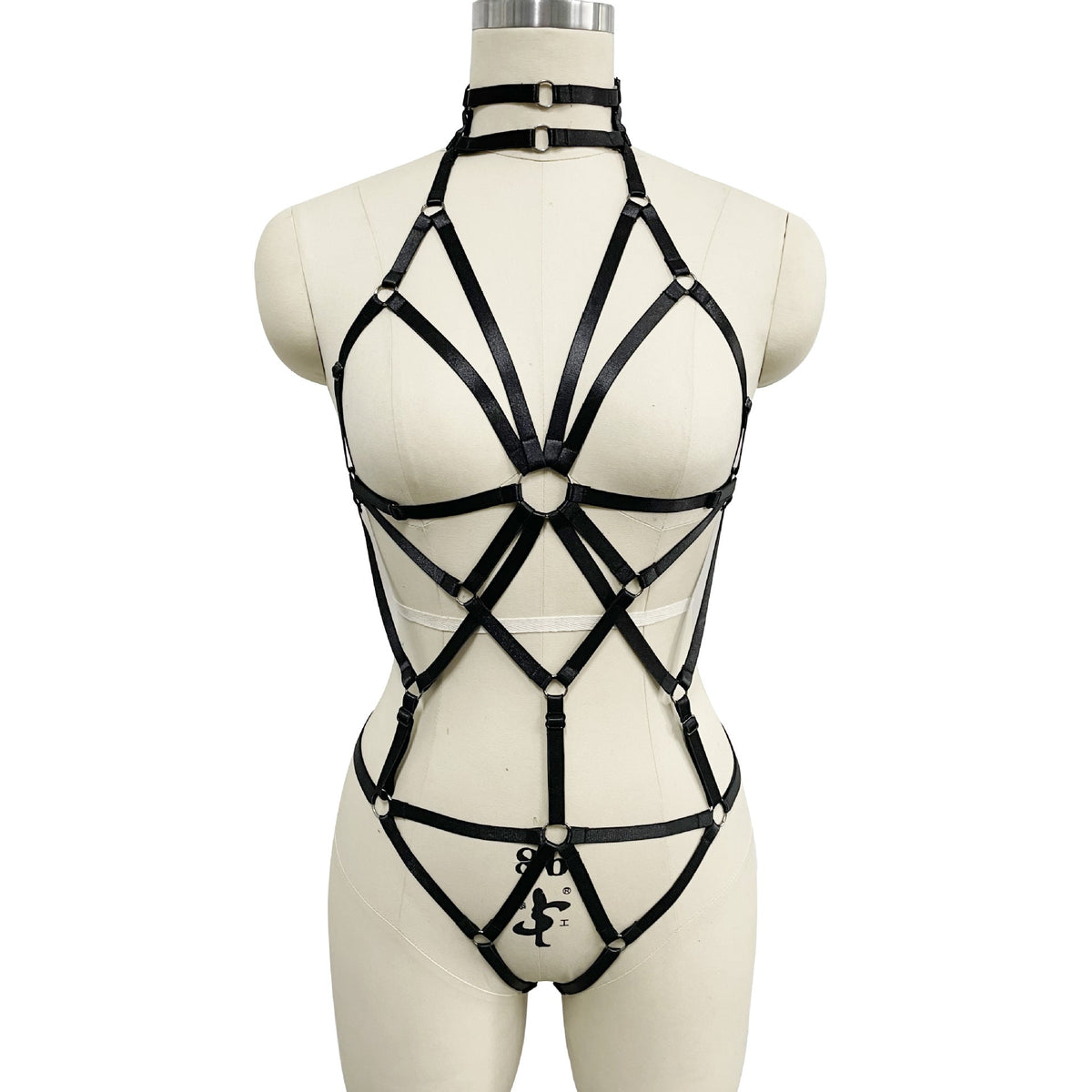 Hot Womens Black Bodysuit Sexy HubLai Lingerie Harness Chubby Teddy
