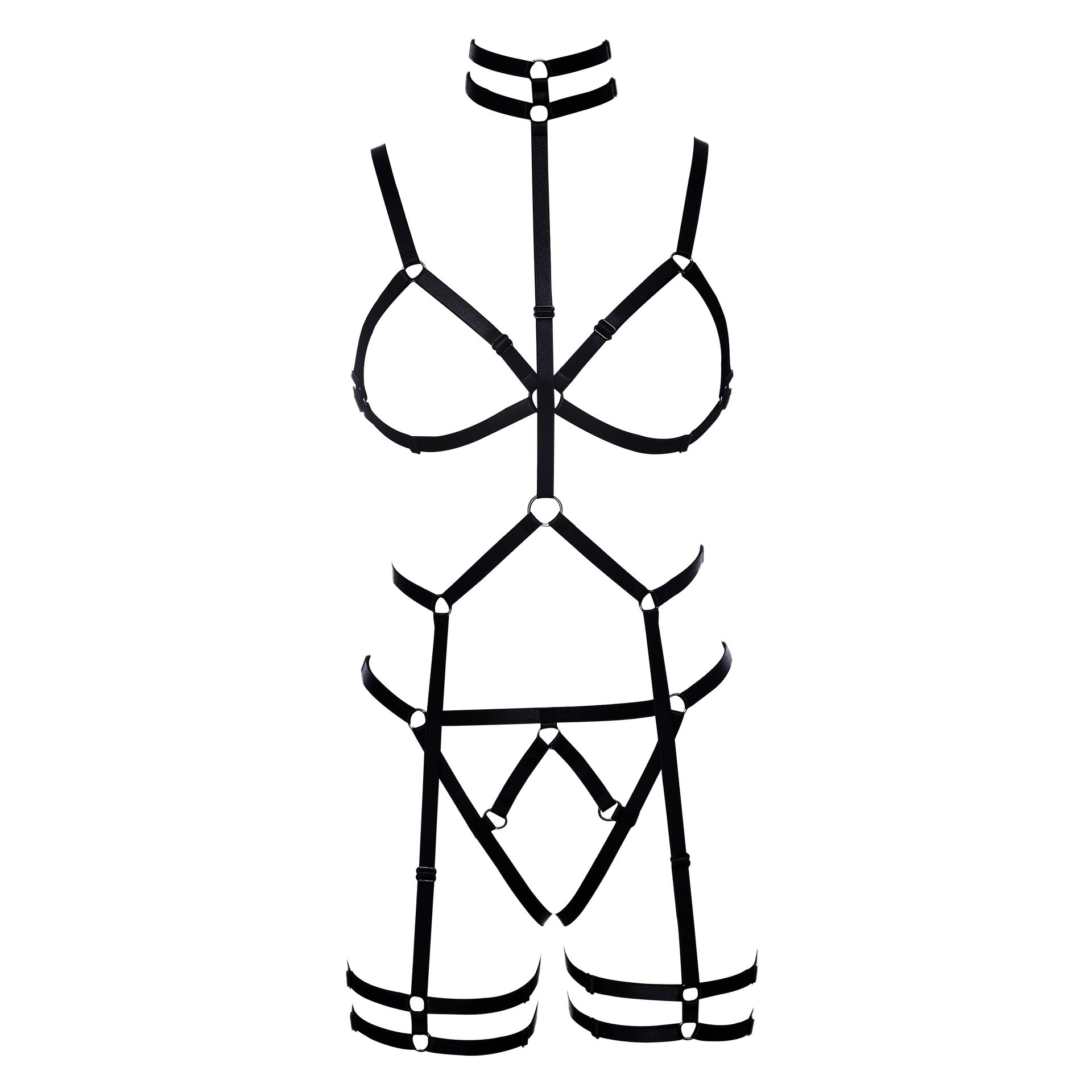Latina Red Bodysuit Women  HubLai Lingerie Harness Intimate Teddy