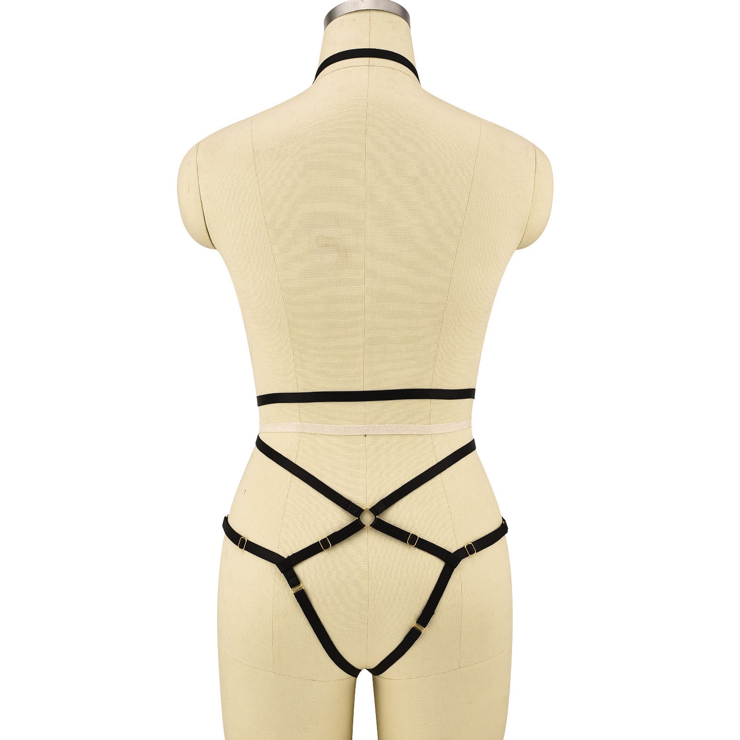 Latina Sexy Bodysuit Revealing Body Harness Lingerie Sexiest Teddy