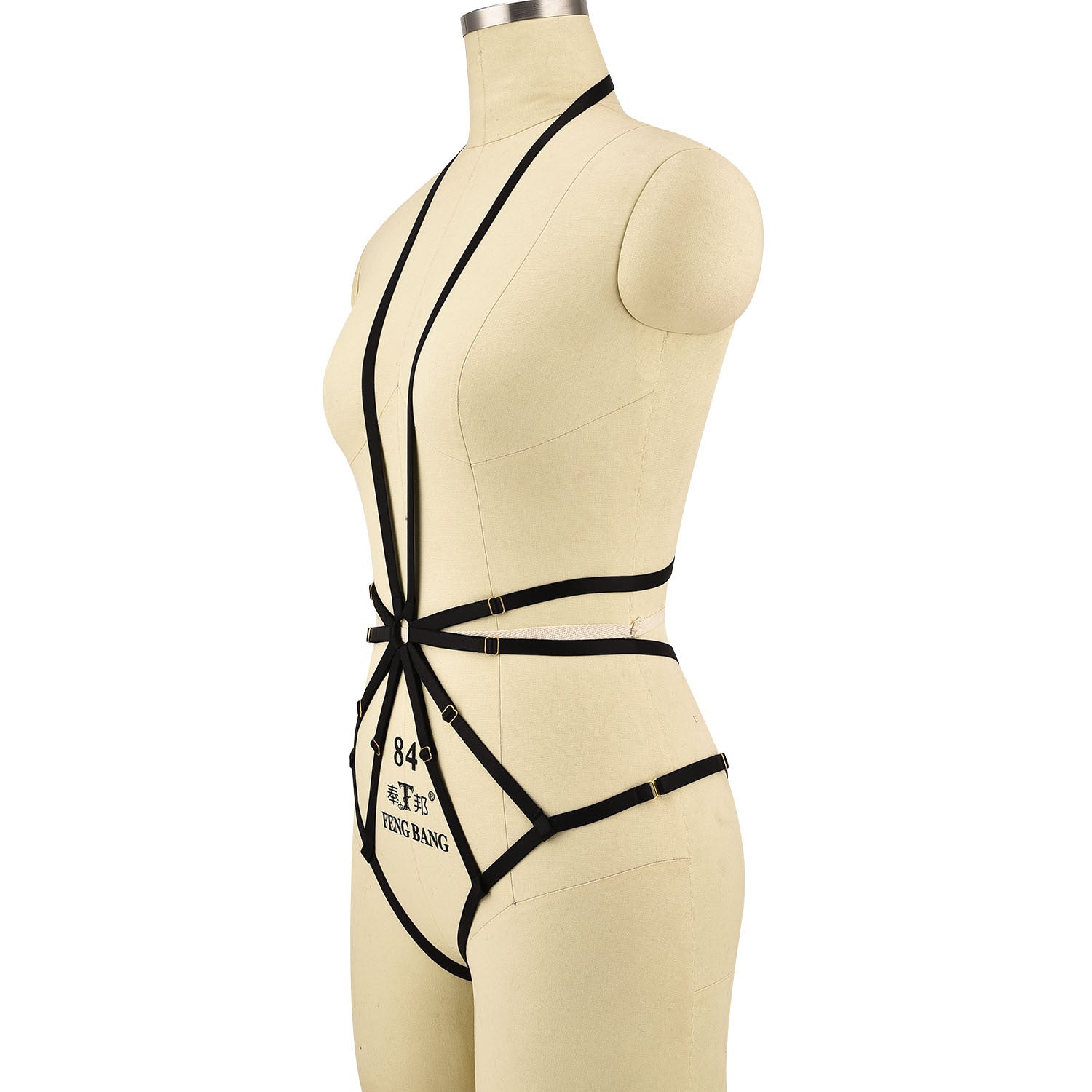 Latina Sexy Bodysuit Revealing Body Harness Lingerie Sexiest Teddy