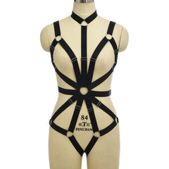 Women  Womens Black Bodysuit Intimate HubLai Lingerie Harness Latina Teddy