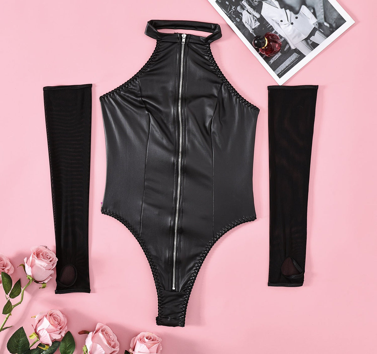 Leather Unitard