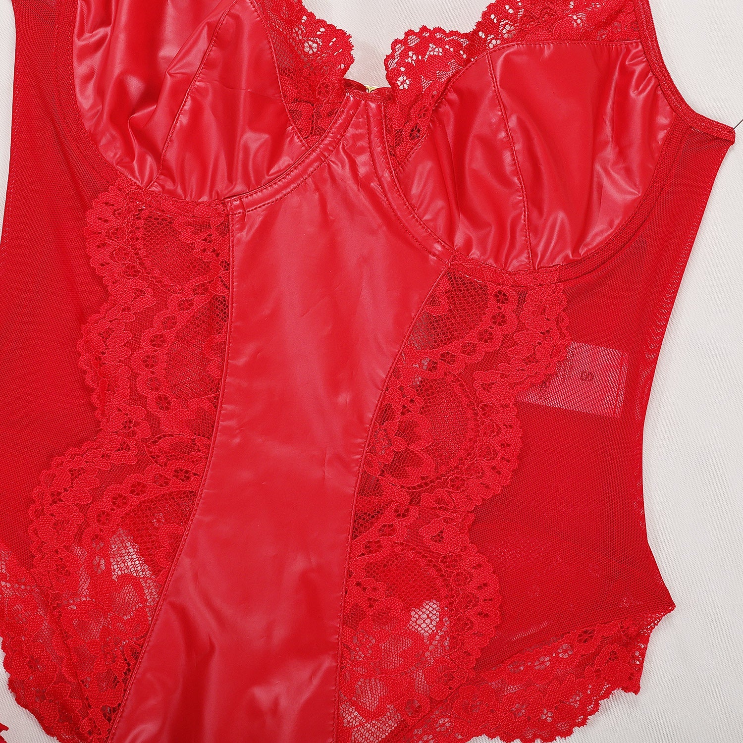 Lace Leather Black HubLai Lingerie