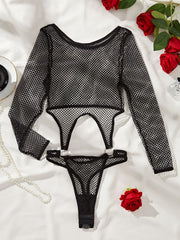 Sheer Sleeve Bodysuit Uncensored