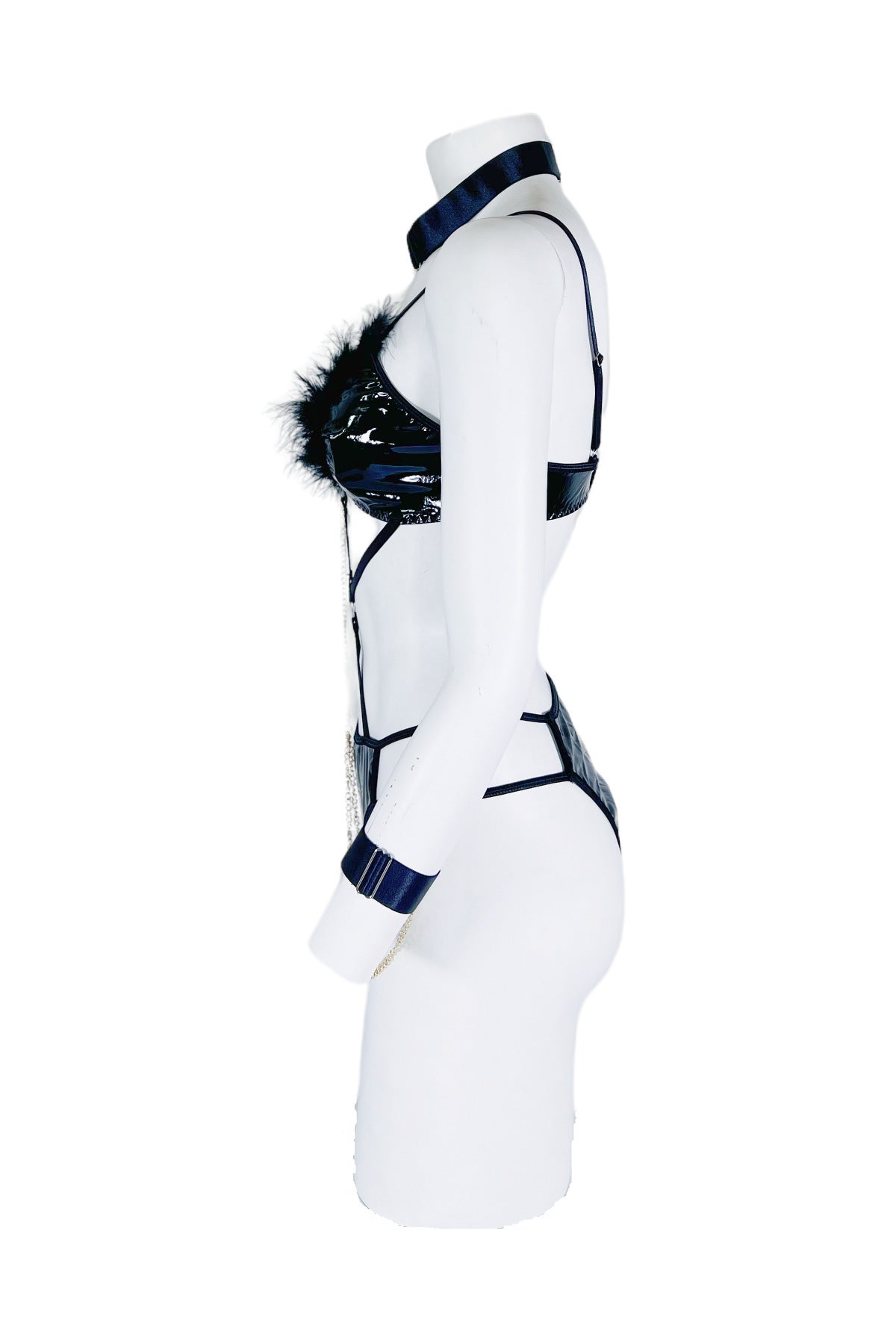 Submissive Leather Bodysuits Sexy Lingerie HubLai Hot Teddy Fetish