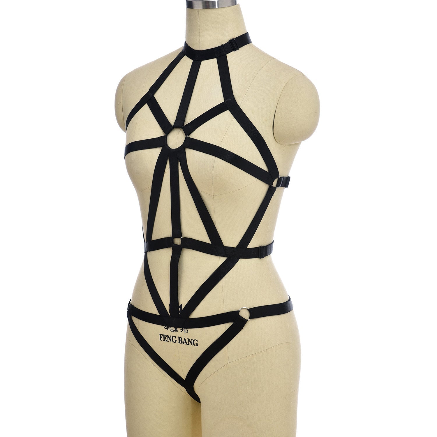 Wife White Bodysuit Submissive HubLai Harness Lingerie Chubby Teddy