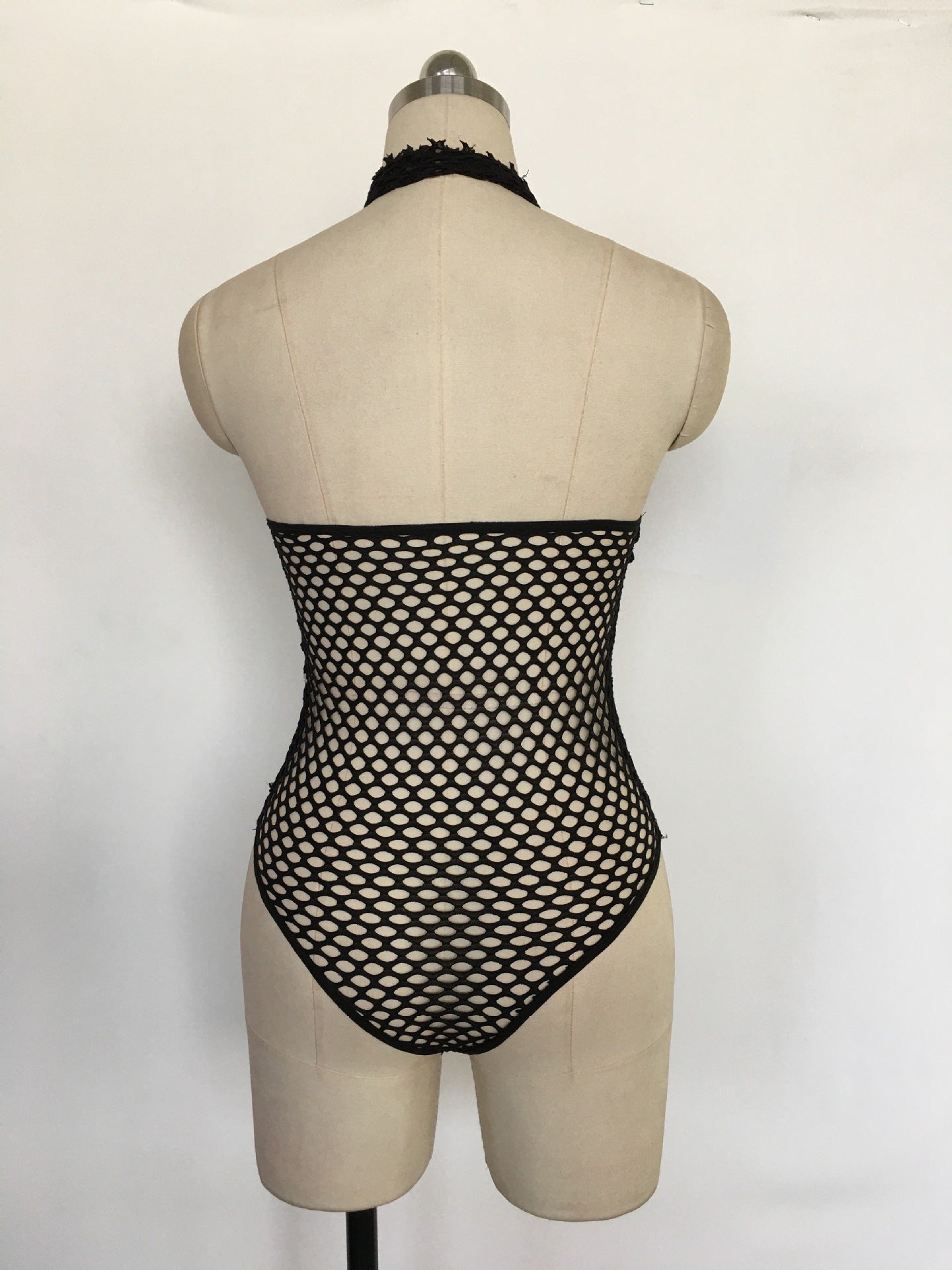 Revealing Red Bodysuit Latina Mesh See Through Lingerie Women  Teddy