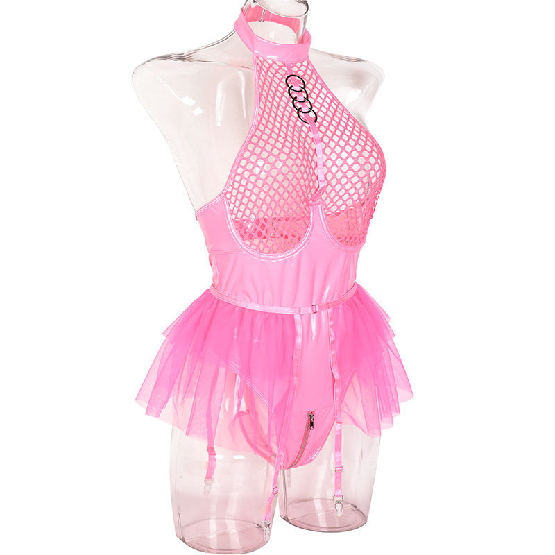 Women Lace Bodysuits Slutty HubLai Lingerie Harness Teddy