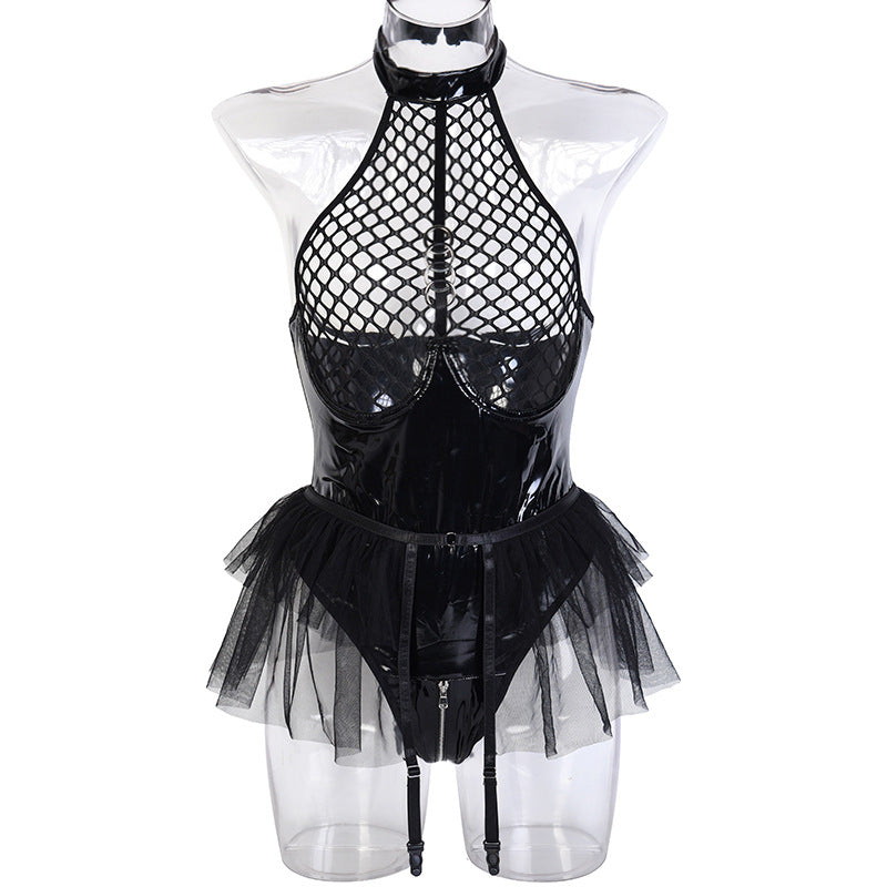 Women Lace Bodysuits Slutty HubLai Lingerie Harness Teddy