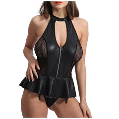 HubLai Leather Lingerie Micro Miniskirts