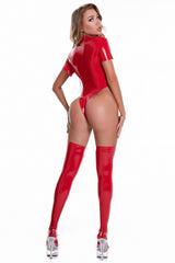Vinyl High Rise Bodysuit