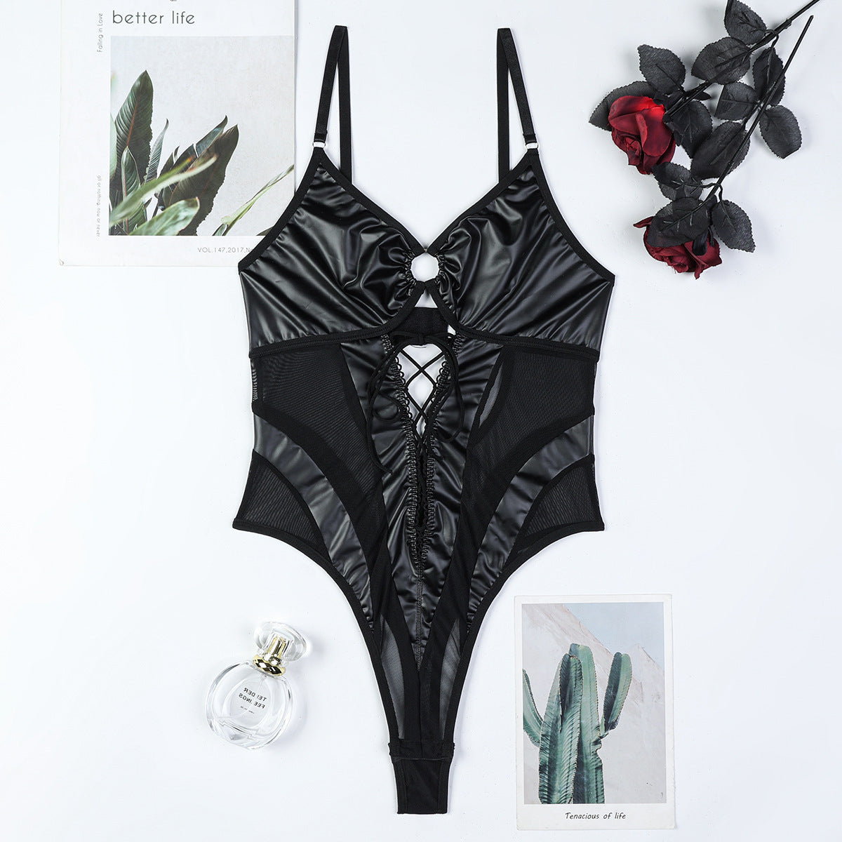 Leather Black HubLai Lingerie