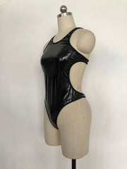 Intimate White Leather Bodysuit Nasty HubLai Leather Lingerie Red Teddy Fetish