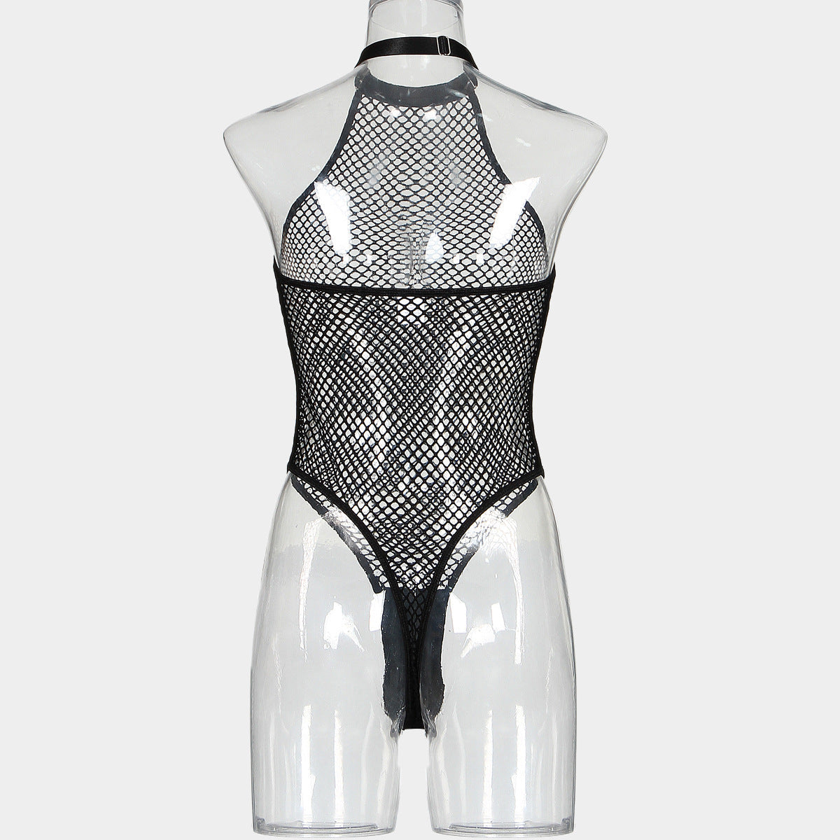Sex Long Sleeve Bodysuit Sexy Sheer Mesh Lingerie Chubby Teddy