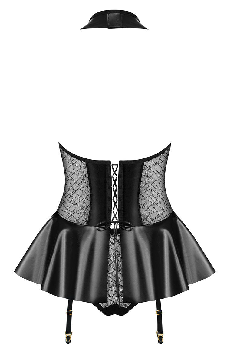HubLai Leather Lingerie Micro Miniskirts