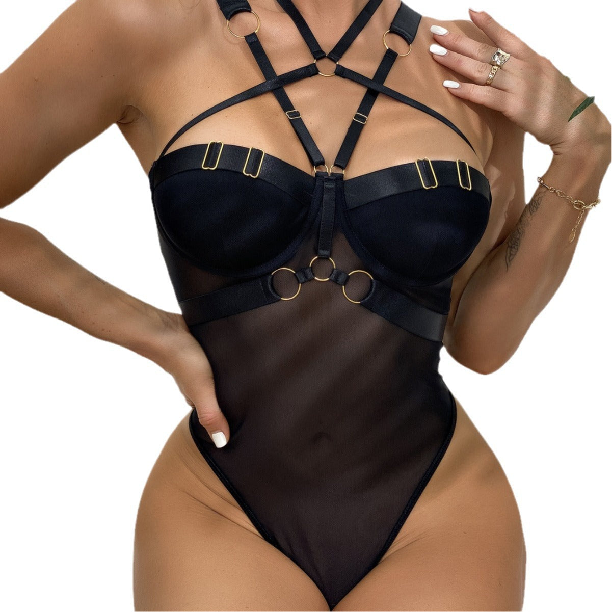 Latina Lace Bodysuits Women Sexy Lingerie HubLai Submissive Teddy Choker