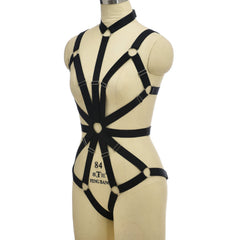 Women  Womens Black Bodysuit Intimate HubLai Lingerie Harness Latina Teddy