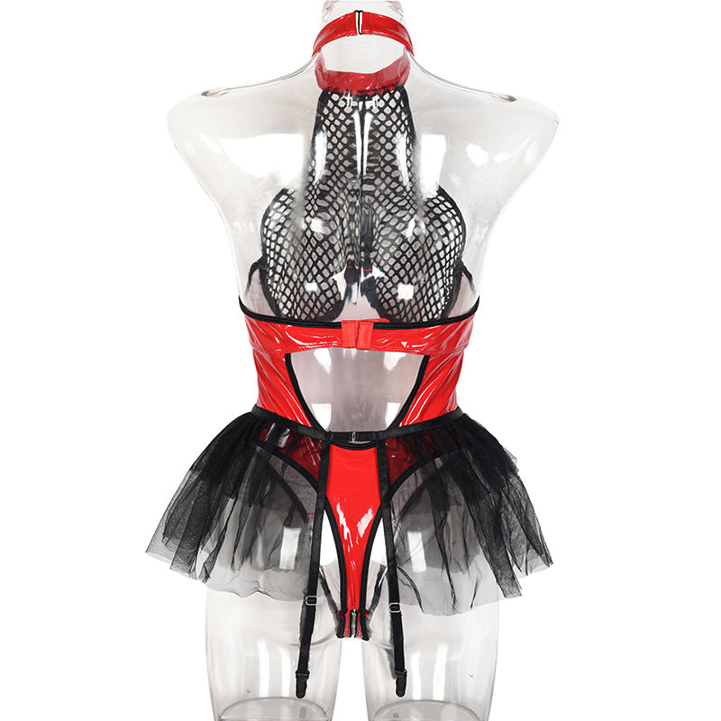Women Lace Bodysuits Slutty HubLai Lingerie Harness Teddy