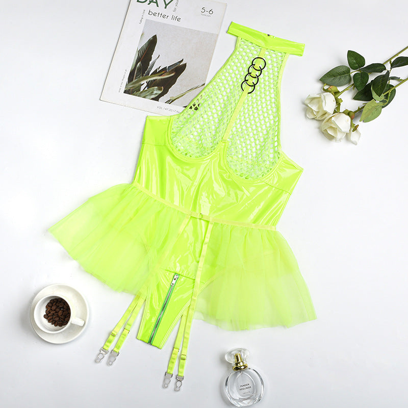 Women Lace Bodysuits Slutty HubLai Lingerie Harness Teddy