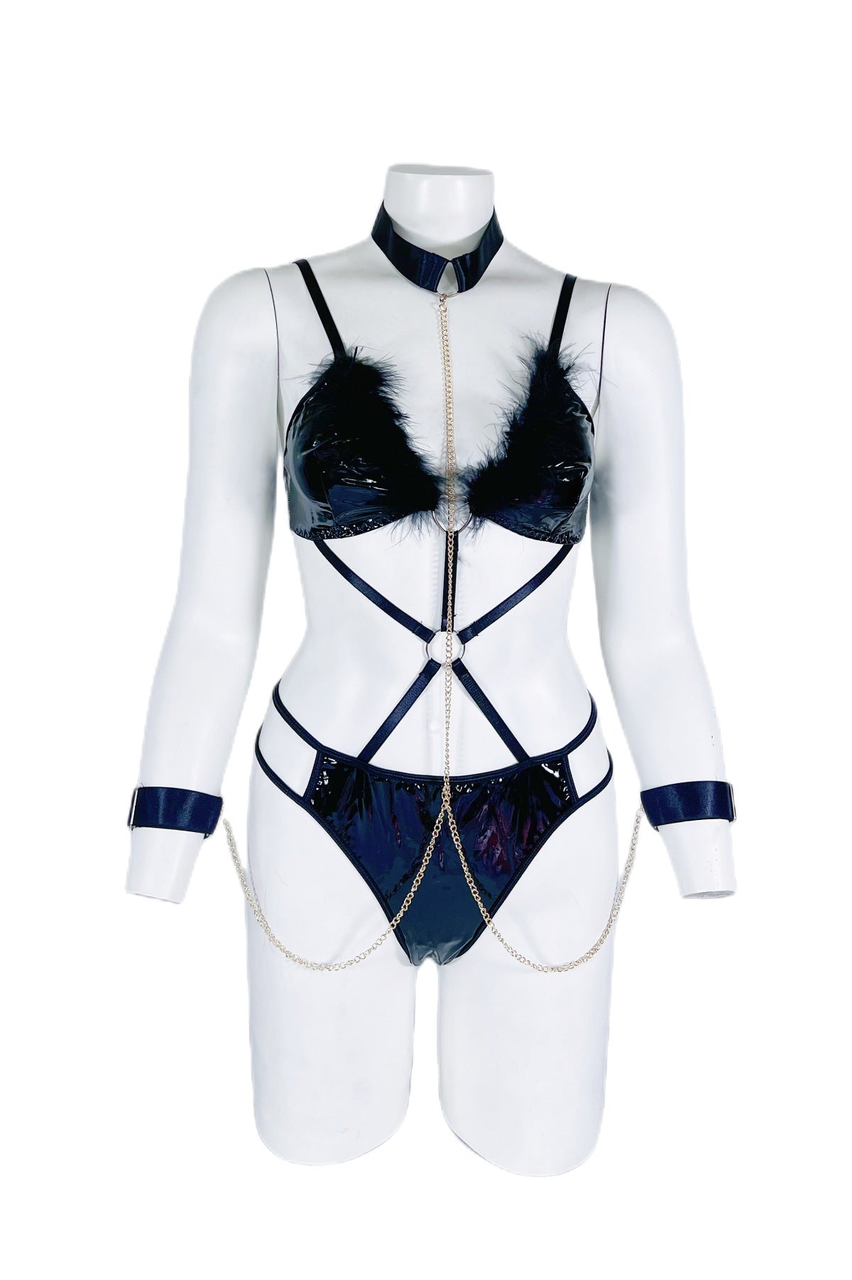 Submissive Leather Bodysuits Sexy Lingerie HubLai Hot Teddy Fetish