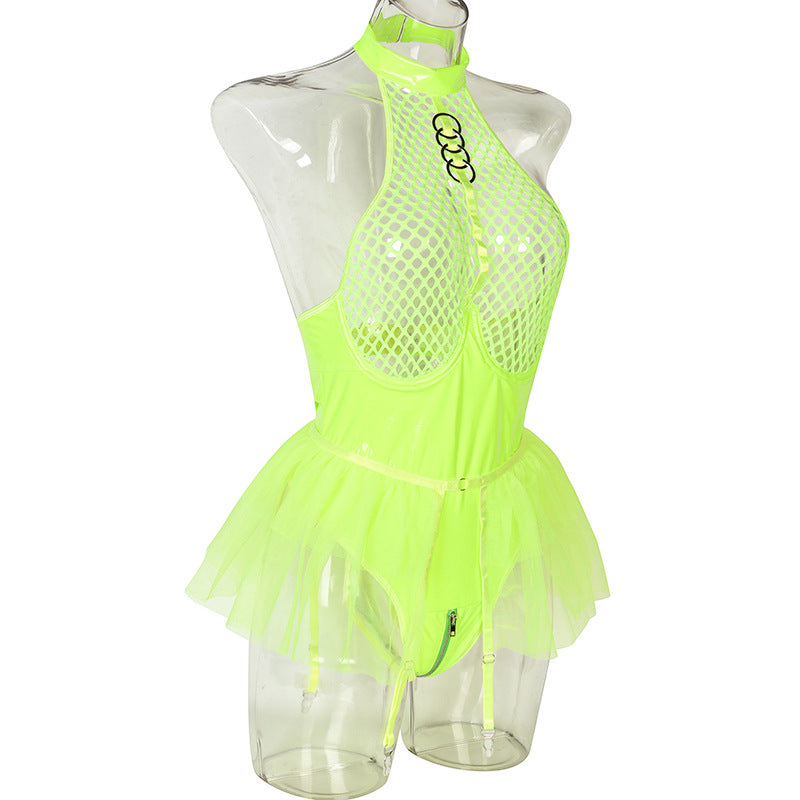 Women Lace Bodysuits Slutty HubLai Lingerie Harness Teddy