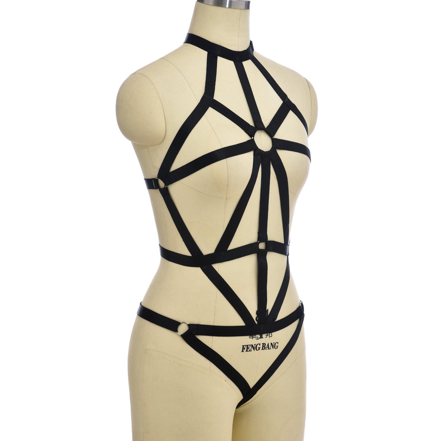 Wife White Bodysuit Submissive HubLai Harness Lingerie Chubby Teddy