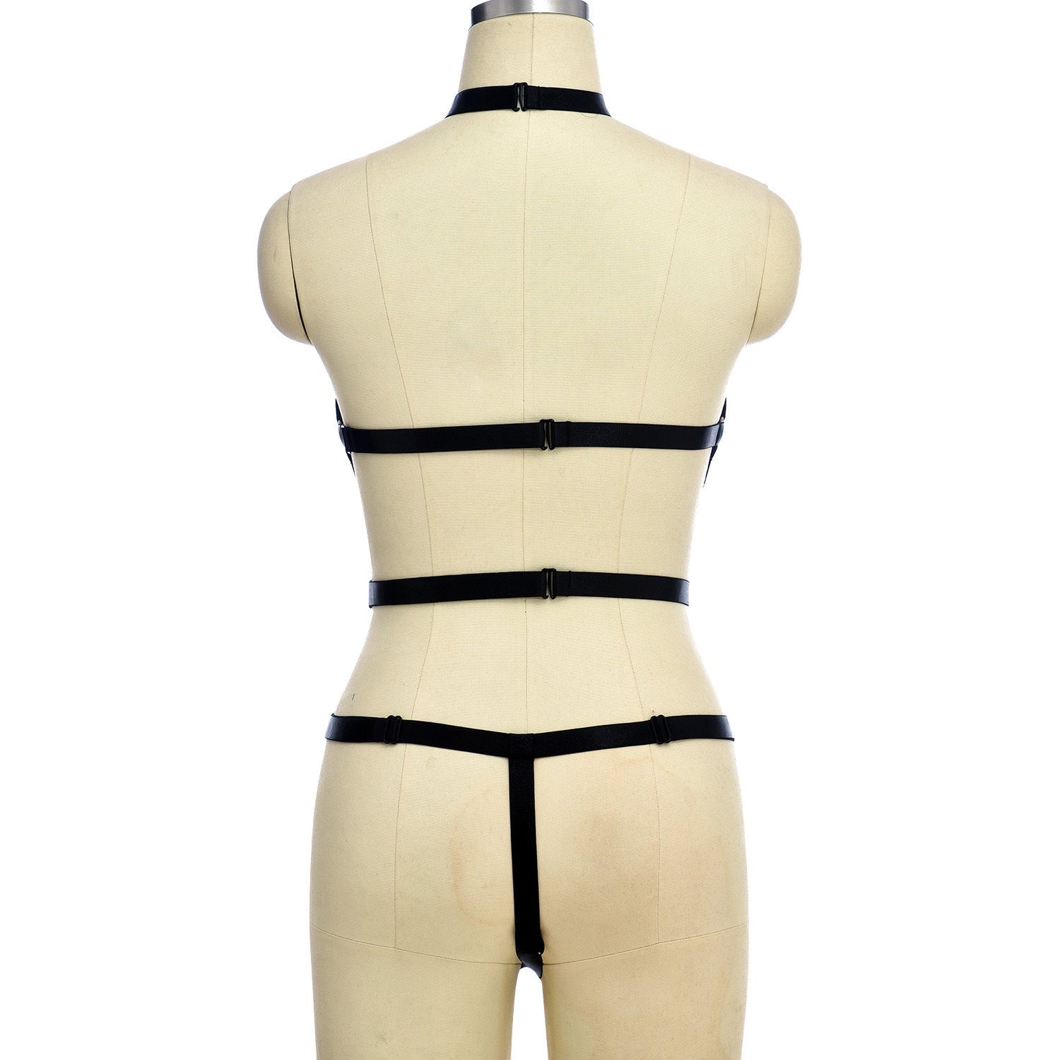 Wife White Bodysuit Submissive HubLai Harness Lingerie Chubby Teddy