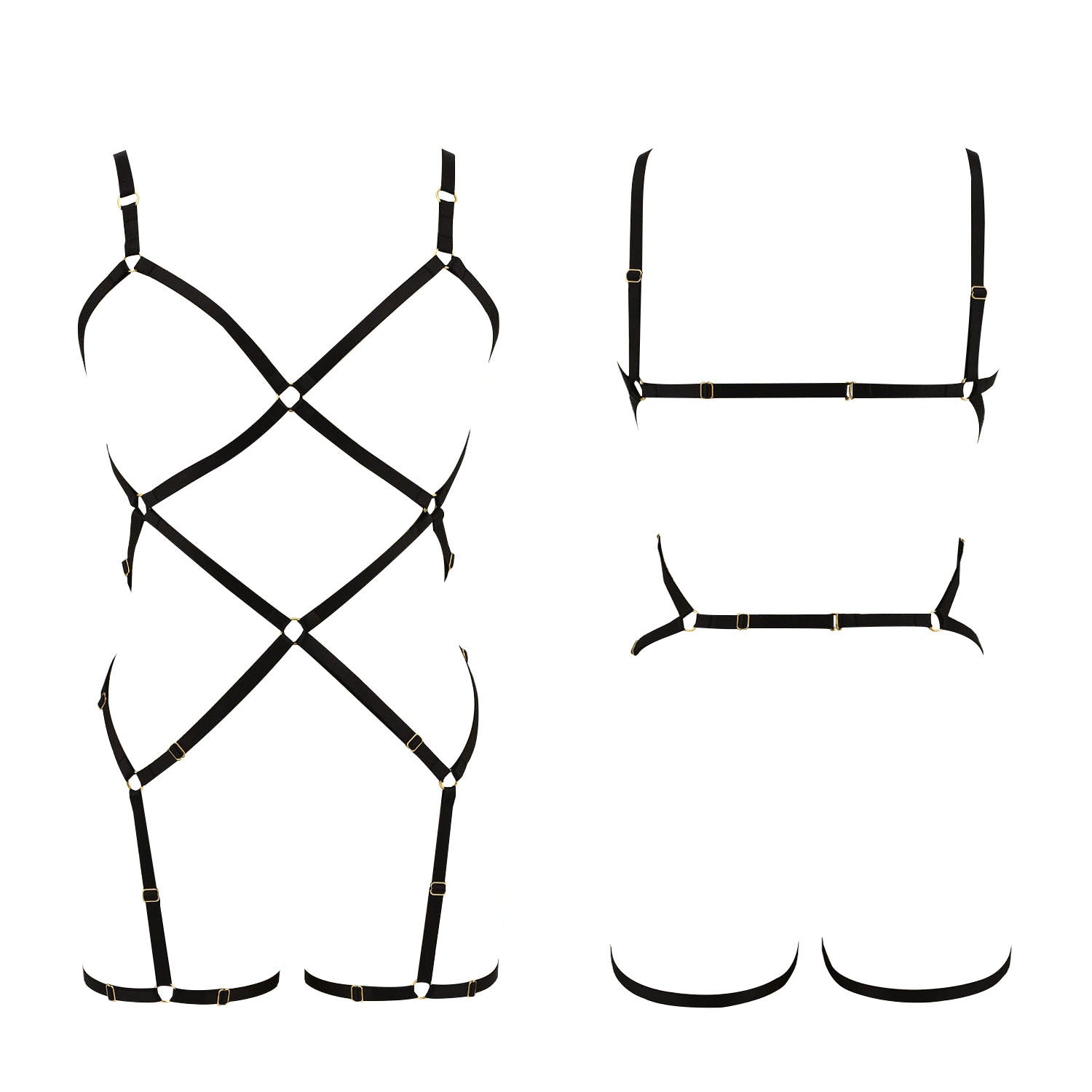 Red White Bodysuit White HubLai Lingerie Harness Sex Teddy