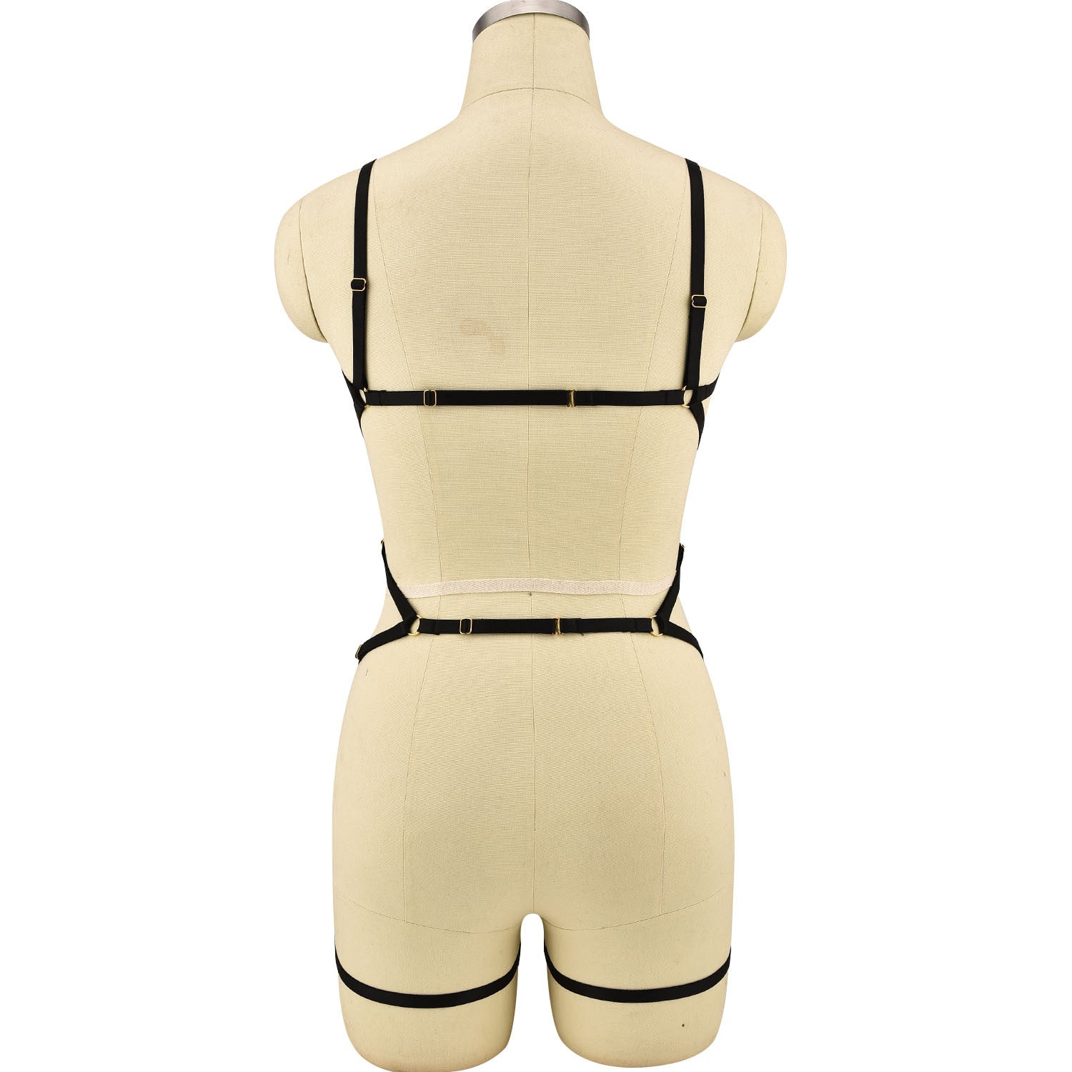 Red White Bodysuit White HubLai Lingerie Harness Sex Teddy