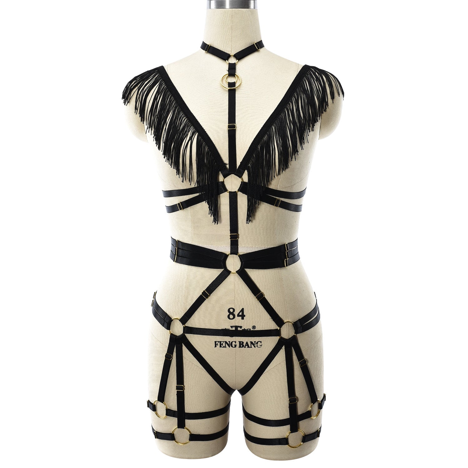 Revealing Black Bodysuit Sexiest HubLai Harness Lingerie Black Teddy