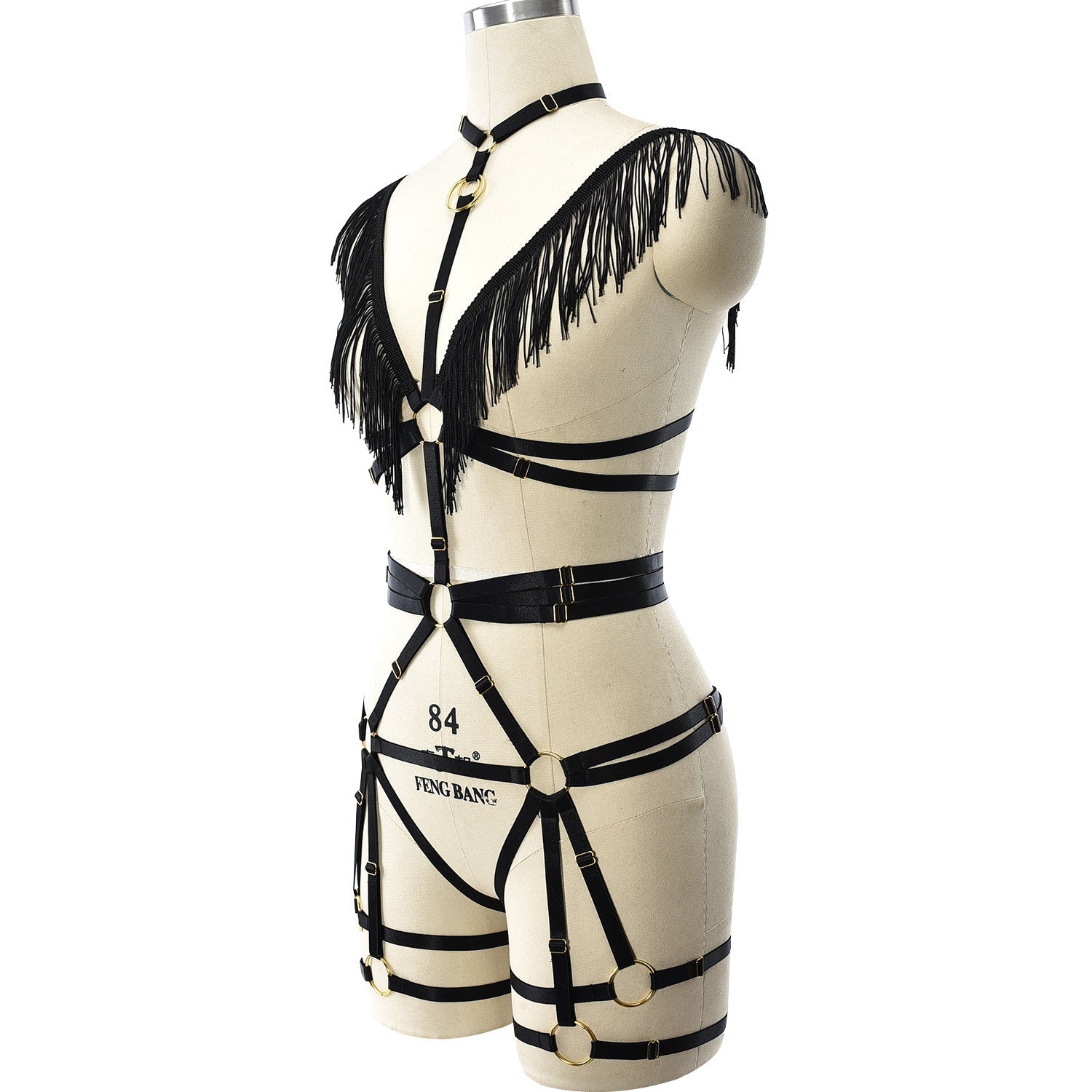 Revealing Black Bodysuit Sexiest HubLai Harness Lingerie Black Teddy