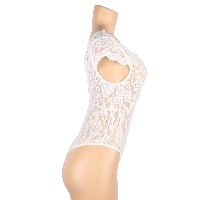 Revealing Sheer Bodysuit Hot mature sheer lingerie Nude Teddy🌹