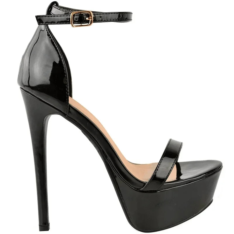 14cm Supper High Heels Ankle Strap Sandal