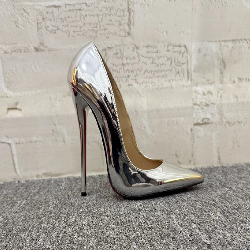 Design 16cm Mirror vamp High Heels