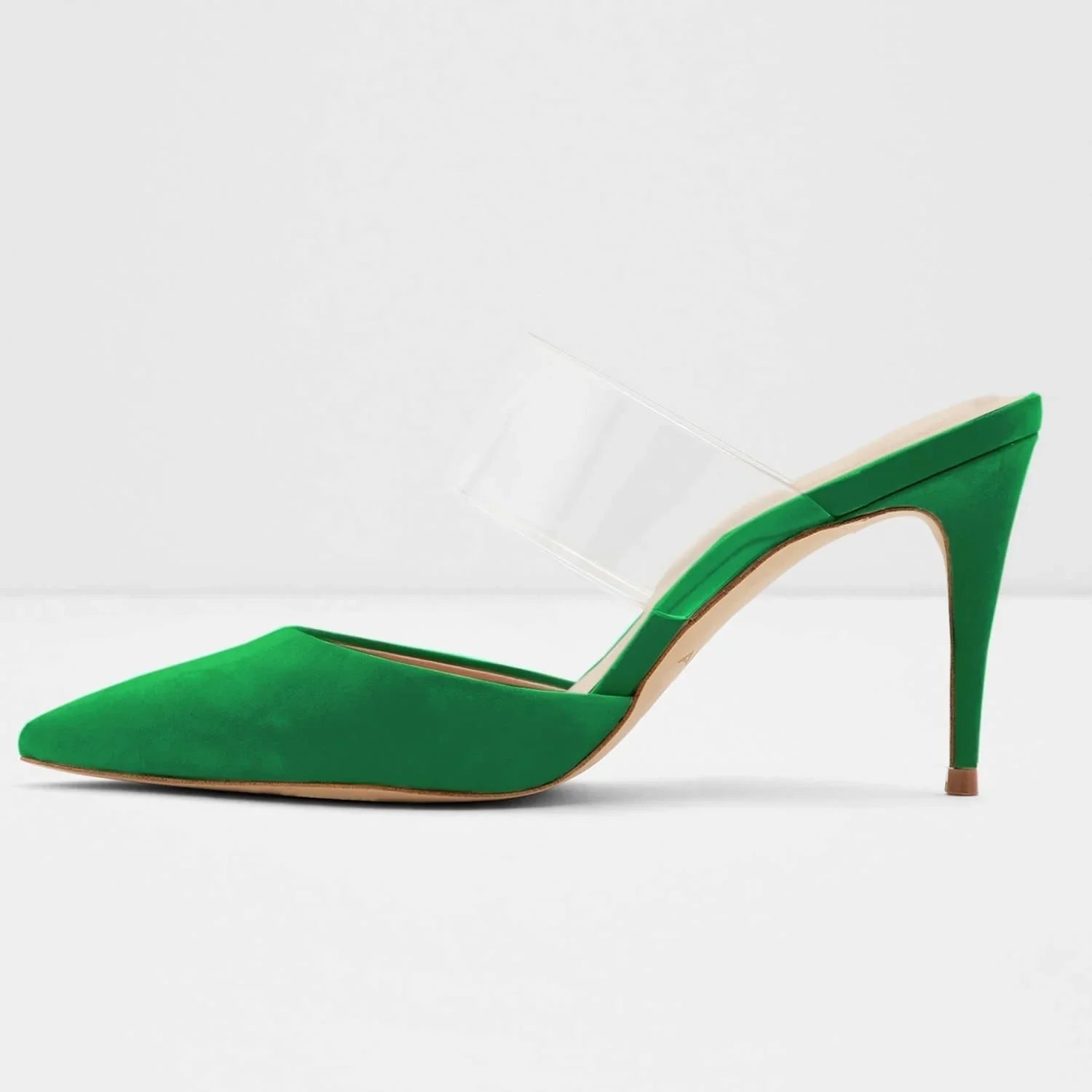 9cm Pointed Toe Thin High Heels Party Girl Black Nude Solid Color Wedding Shoes