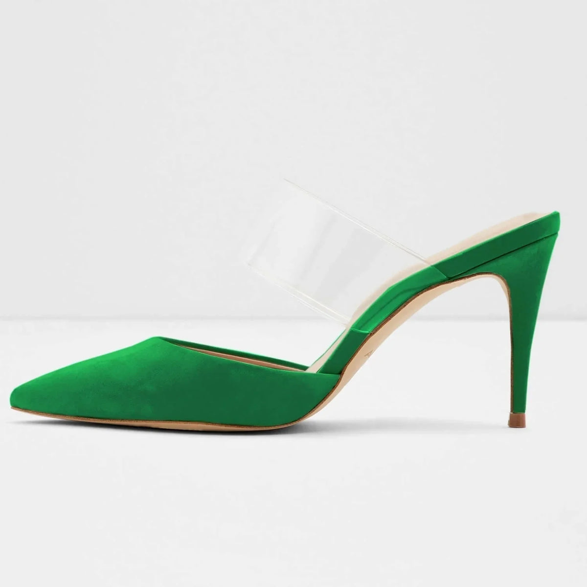 9cm Pointed Toe Thin High Heels Party Girl Black Nude Solid Color Wedding Shoes