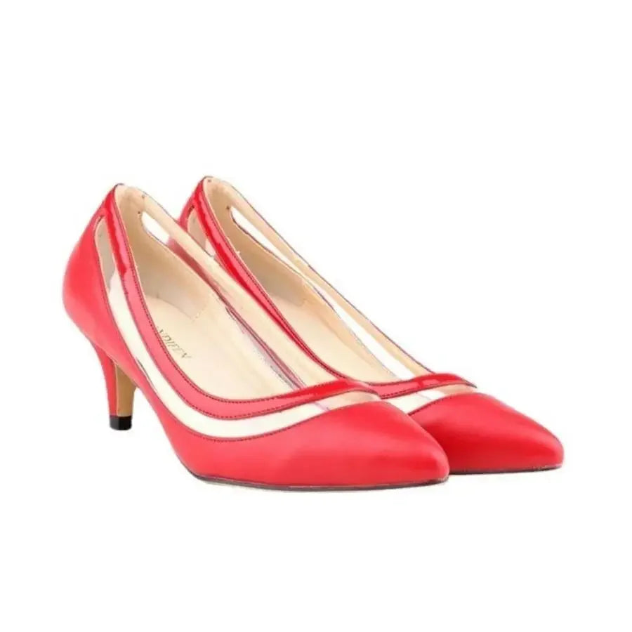 5cm Low Heel Pointed Toe Slip-on High Heels