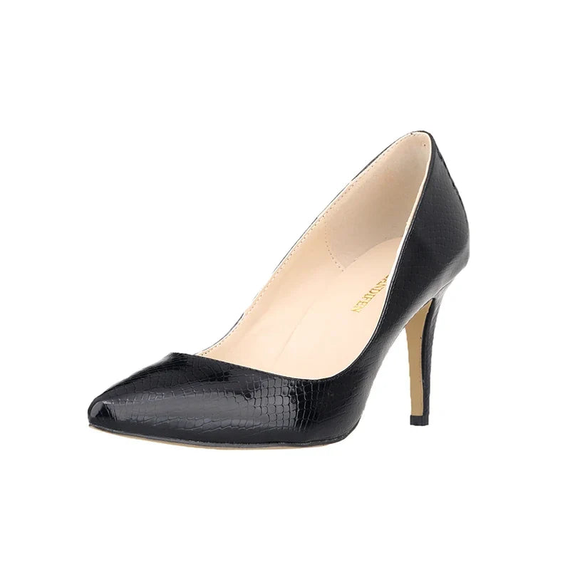 8cm Sexy Crocodile Pattern Pointed Toe High Heels