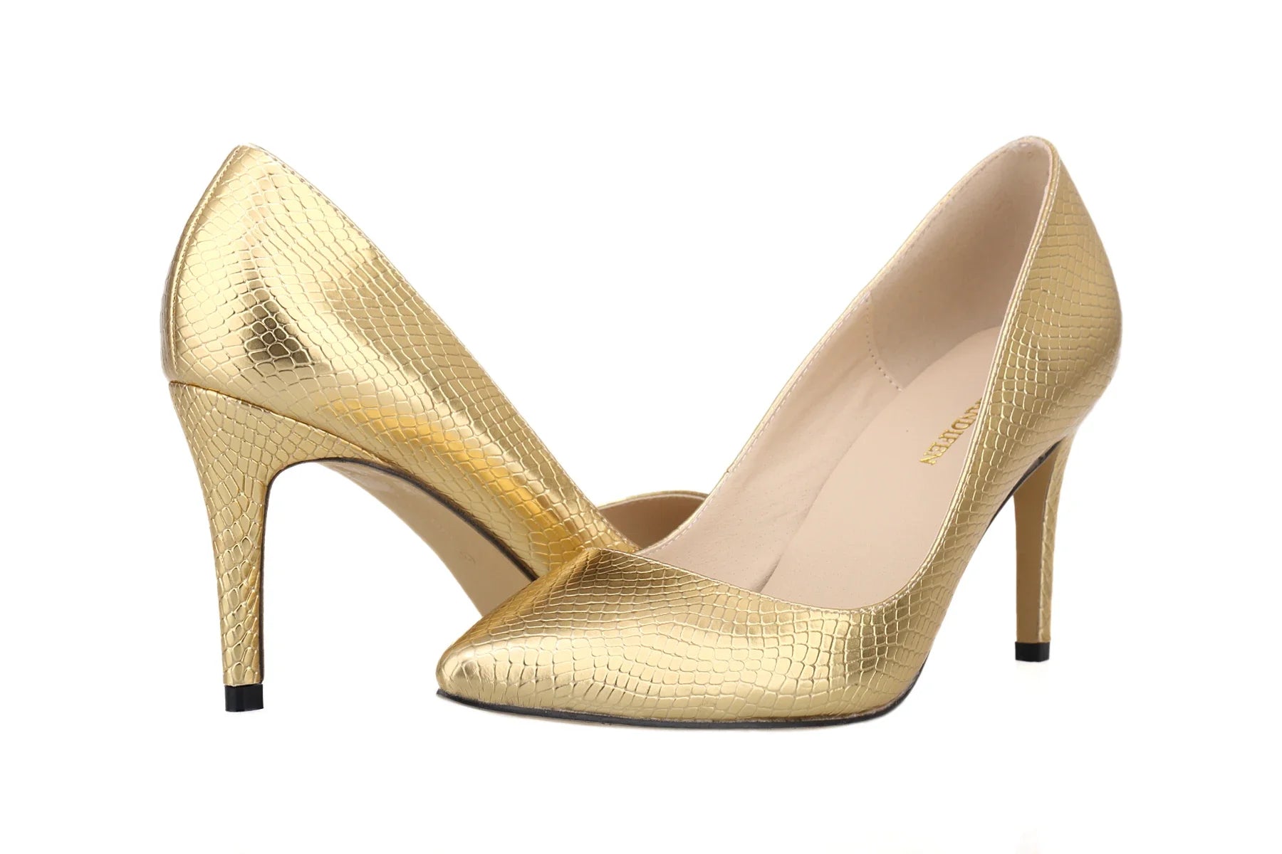 8cm Sexy Crocodile Pattern Pointed Toe High Heels