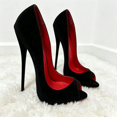 12/14/16cm Peep Toe High Heels