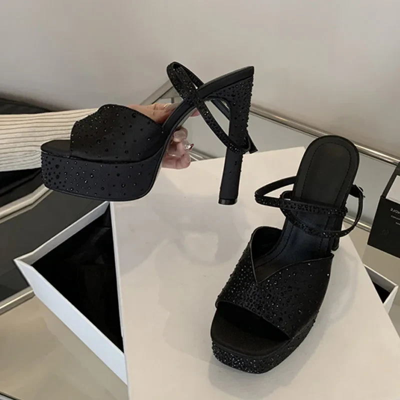 Rhinestone High Heels
