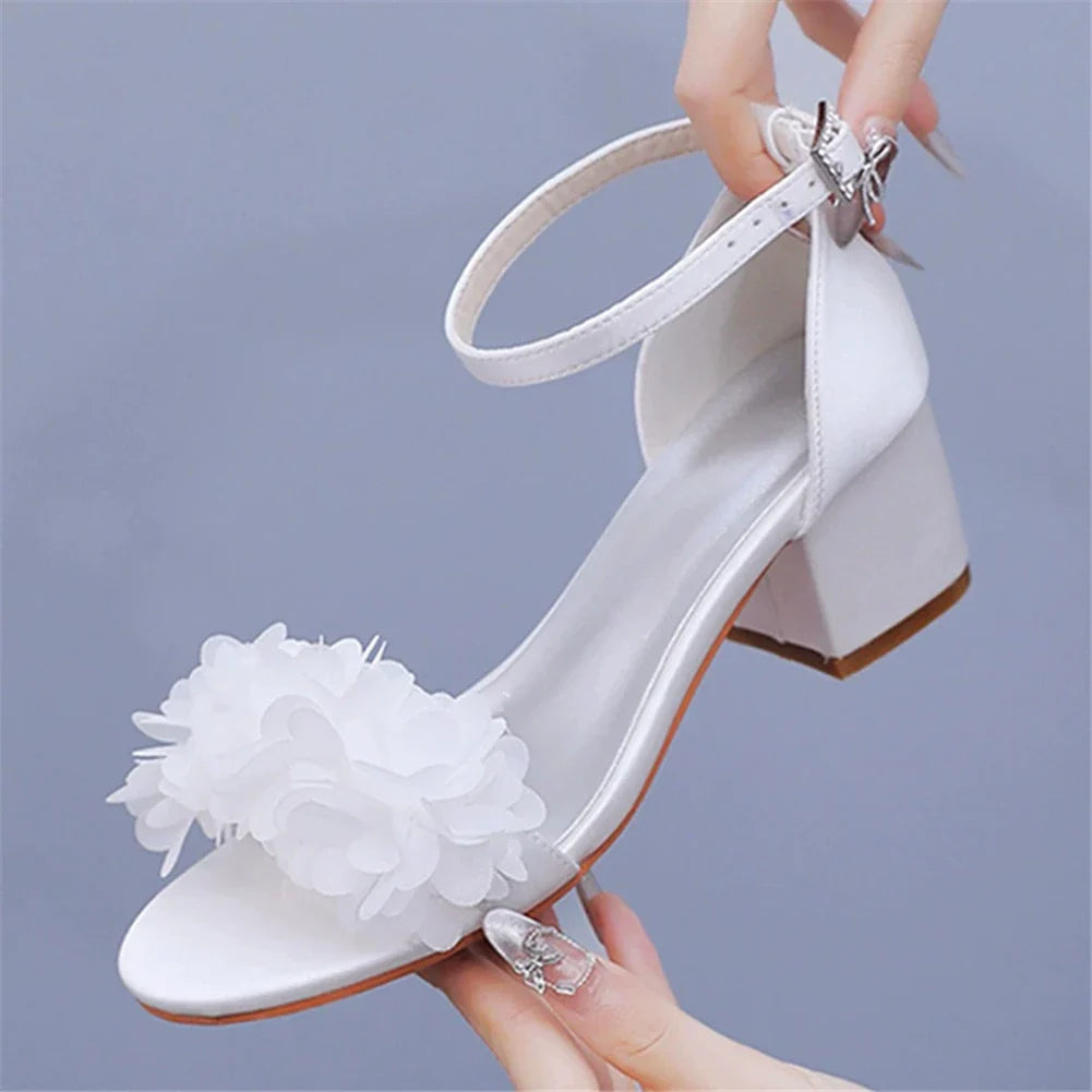 banquet large-size thick-heeled high-heeled women's sandals