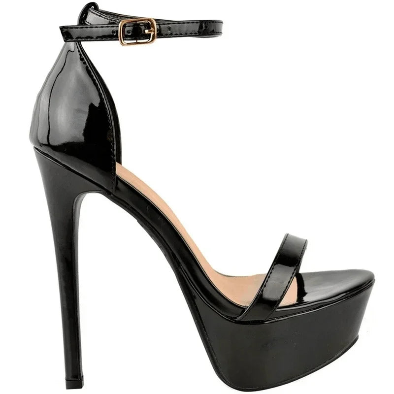 14cm Supper High Heels Peep Toes Platform Stilettos Party Wedding Shoes