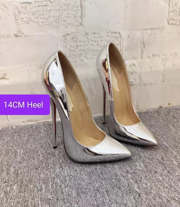 Design 16cm Mirror vamp High Heels